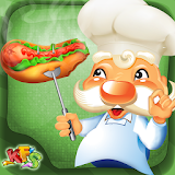 Hot dog restaurant- crazy chef icon