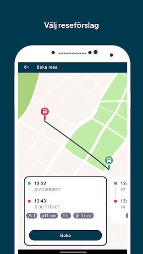 Västtrafik Buss on demand Screen 3