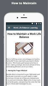Work Life Balance Learning