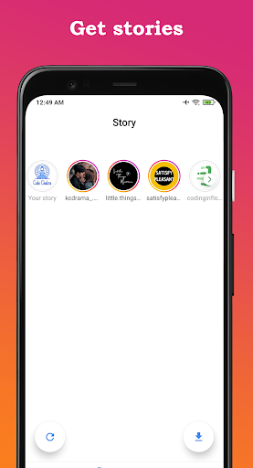 Android application Inst Story & post Downloader screenshort
