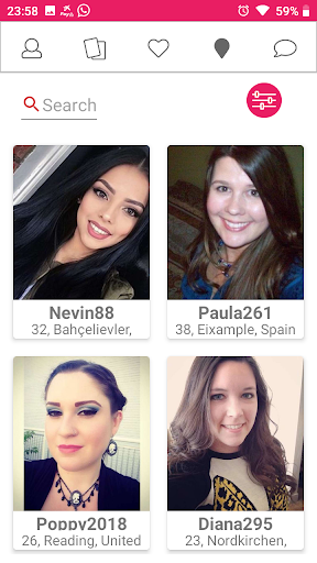 Android application chat & interracial dating USA screenshort
