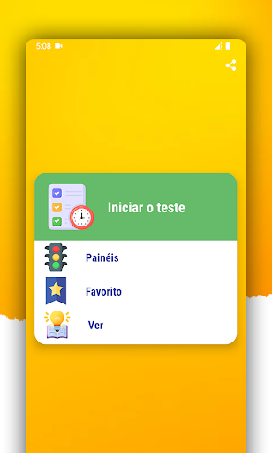 Android application Simulados Detran Provas CNH screenshort