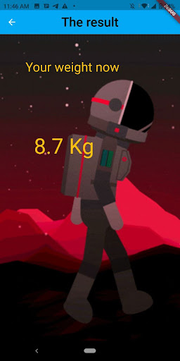Android application Weight Discovery screenshort