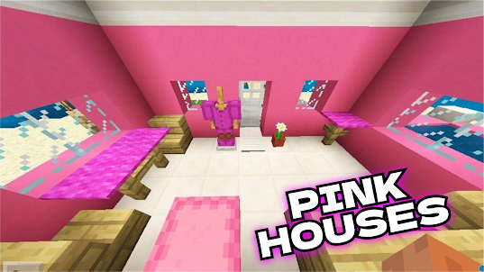 Pink house for minecraft