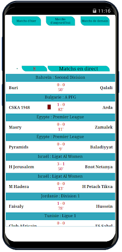 Android application Football Live Score screenshort