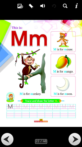 Glittering English Alphabet A to Z