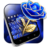 Blue Rose Keyboard  Icon