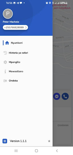 Android application Zanride screenshort