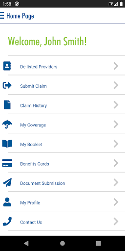 Android application Equitable EZClaim Mobile screenshort