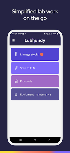 Android application Labhandy screenshort