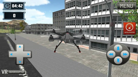 VR Quadrocopter محاكي