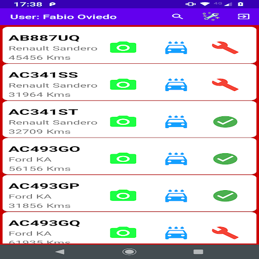 Android application go-keep screenshort