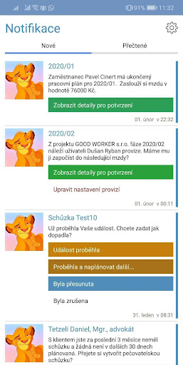 Android application ETIS screenshort