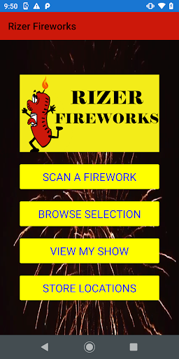 Android application Rizer Fireworks screenshort