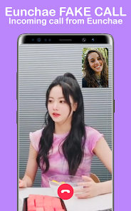 Screenshot 2 Le Sserafim Eunchae Fake Call android