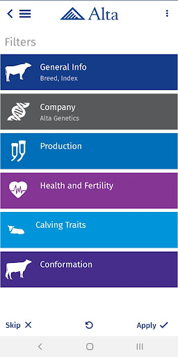 Alta Bull Search Screen 3