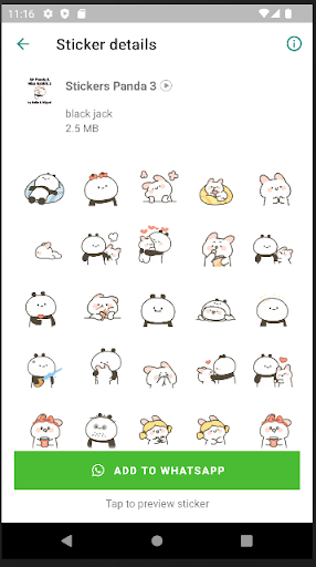 Stickers de Panda
