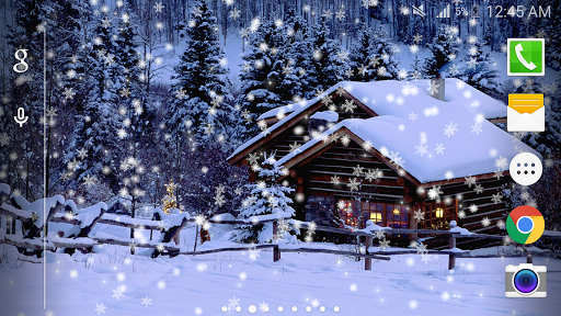 Snow Night City wallpaper PRO Screen 3