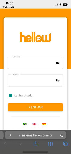 Android application Hellow app screenshort
