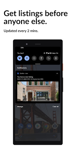 Android application Zenlist Home Search screenshort