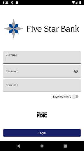 Android application Mobile Remote Deposit Complete screenshort