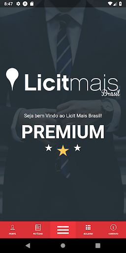 Android application Licit Mais Brasil screenshort