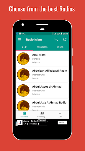 Radio Islam Music &, Lectures Screen 2
