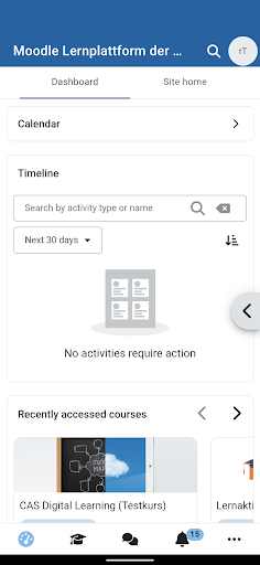 ZHAW Moodle Screen 2