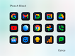 screenshot of iPeach Black - Icon Pack