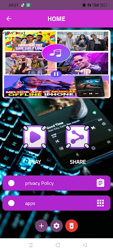 Android application 100 + música Sem Internet Mp3 screenshort