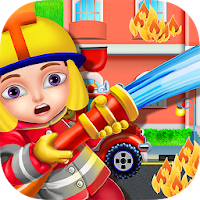Пожарные и пожарная машина - игры для детей