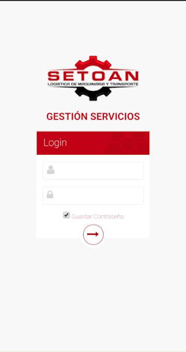 Android application Setoan - Gestión de Servicios screenshort