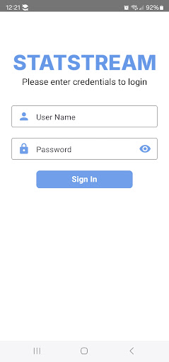 Android application StatStream screenshort