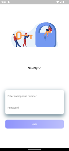 Android application SaleSync screenshort