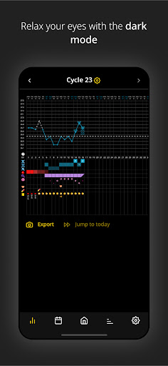 Screenshot of Lutea NFP Period&Cycle Tracker