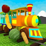 Learn Fruits & Vegetables - Kids Toy Train Game icon