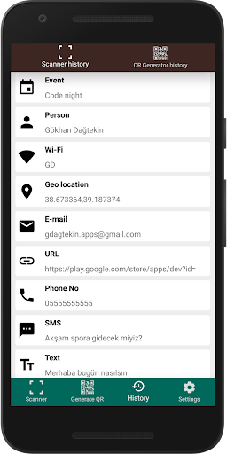 Barcode QR Scanner and Generator