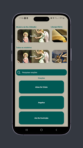 Android application Terço e Liturgia Diária screenshort