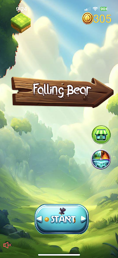 Android application Falling Bear screenshort