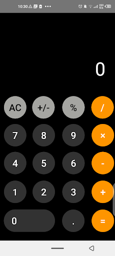 Android application Calculator screenshort