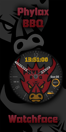 Phylax BBQ WatchFace Bull screenshot 4