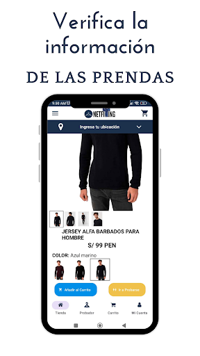 Netfiting - Tienda y Probador Screen 2