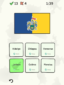 States of Mexico Quiz screenshot