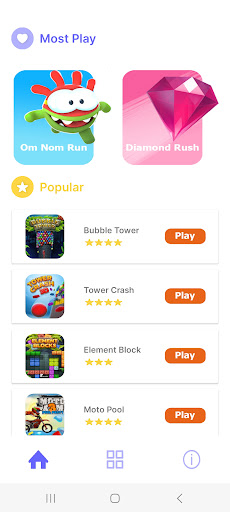 Android application Multi Action Games screenshort