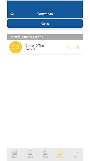 Hofstra Summer Camps Connect Screen 3