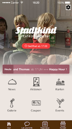 Android application Café Stadtkind Rostock screenshort