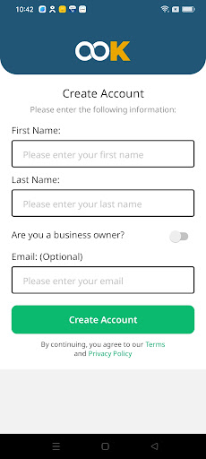 OOK for Users Screen 2