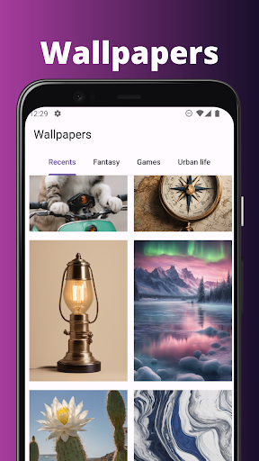 Android application WallMingle - Wallpapers screenshort