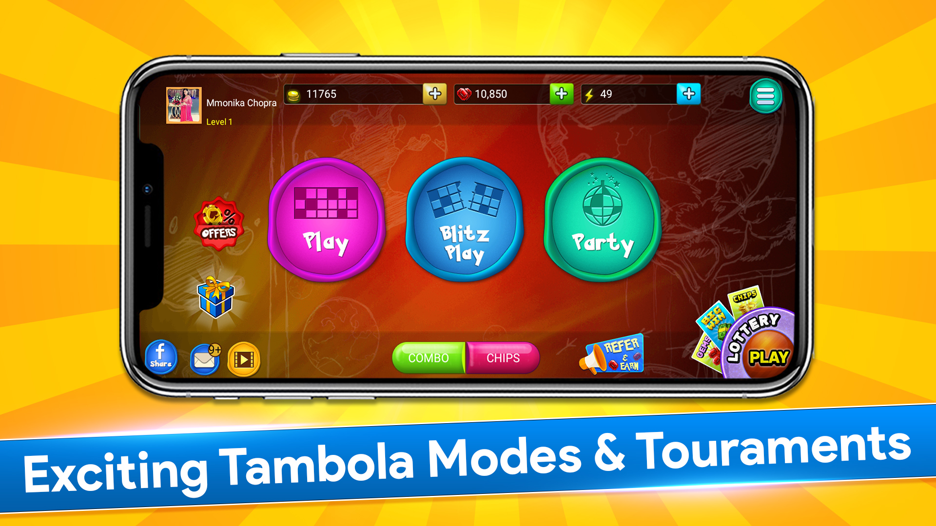 Android application Octro Tambola- Play Bingo Game screenshort