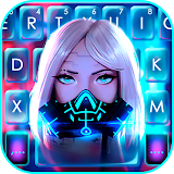 Cyber Punk Girl Keyboard Theme icon
